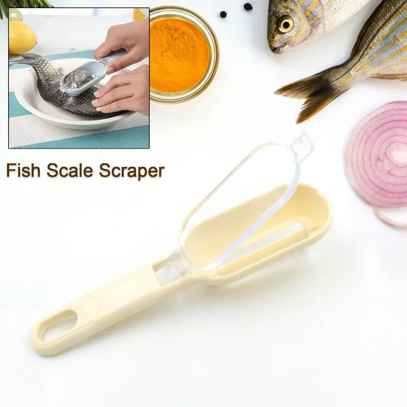 Effortless Fish Cleaning: Scraper, Grater & Brush in One (1 Pc)