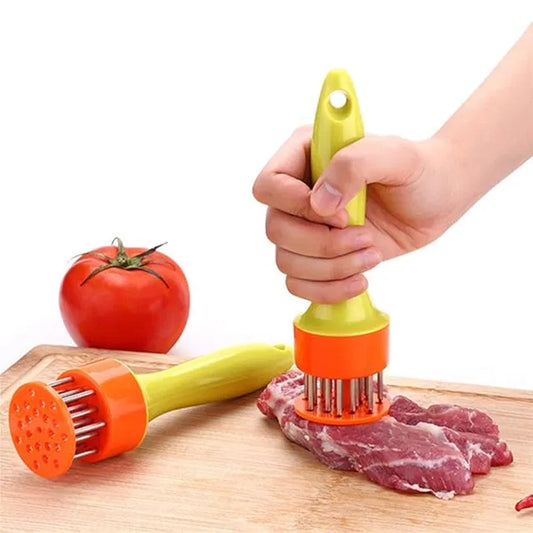 Meat Tenderizer with Stainless Steel Needle Prong Kitchen Tool