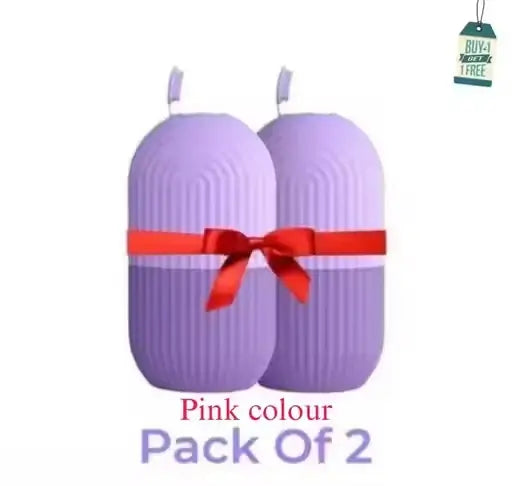 Ice Roller for Face Massager | Reusable Cold Therapy Tool for Glowing & Clear Skin | Easy to Use & Carry | Pack of 2 Pink